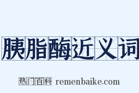 胰脂酶近义词是什么意思的图片